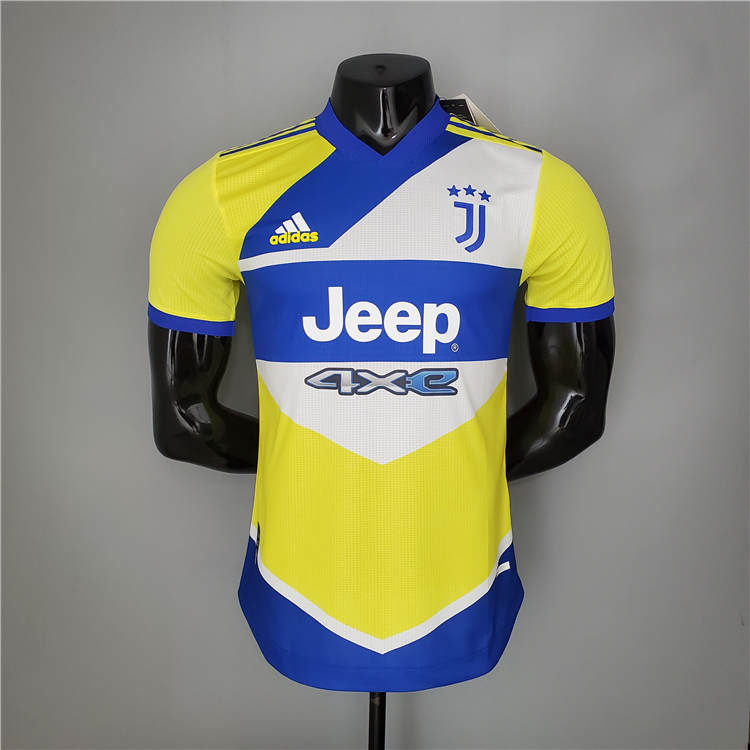 Juventus 21-22 Third YellowBlue Soccer Jersey Football Shirt Player