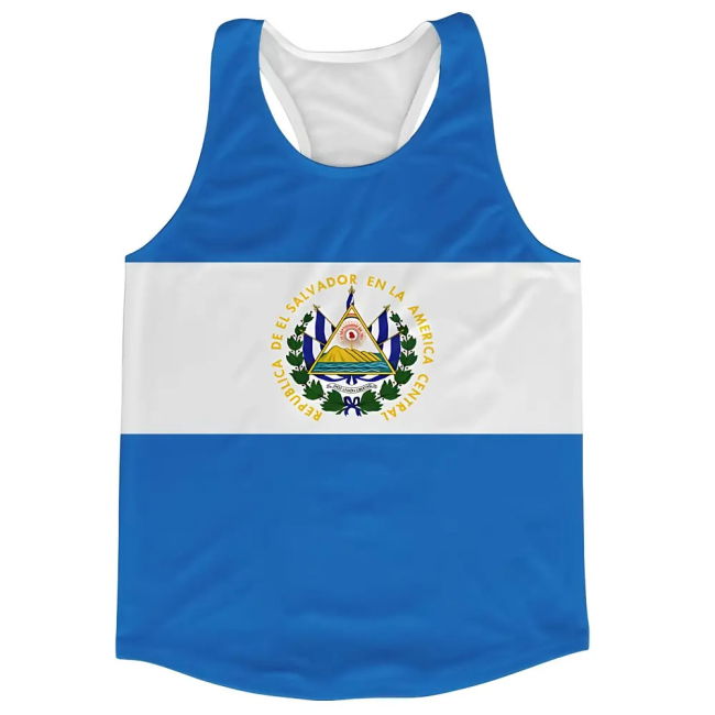 Collector'S-Item El Salvador Flag Running Vest Limited-Edition