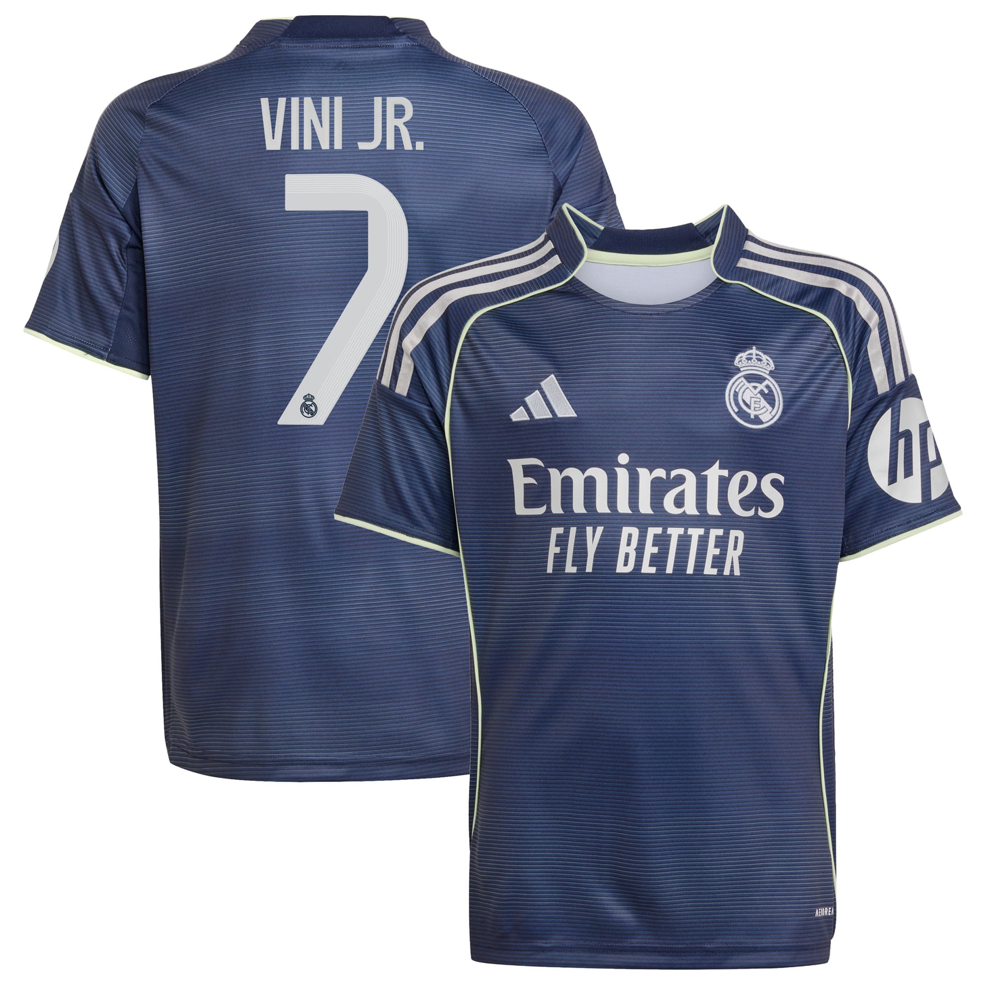 [JED] Vini Jr. Real Madrid Youth 2025/26 Away Replica Player Jersey - Blue