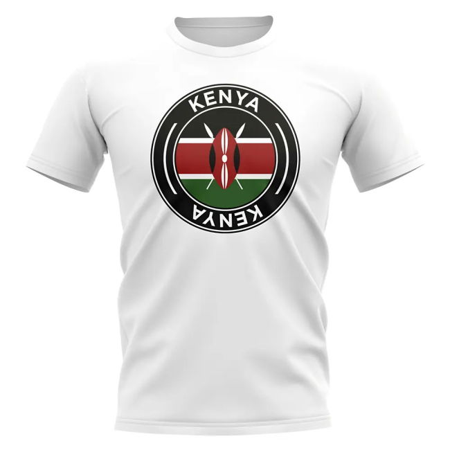 Tournament-Edition Top-Tier Kenya Football Badge T-Shirt (White)
