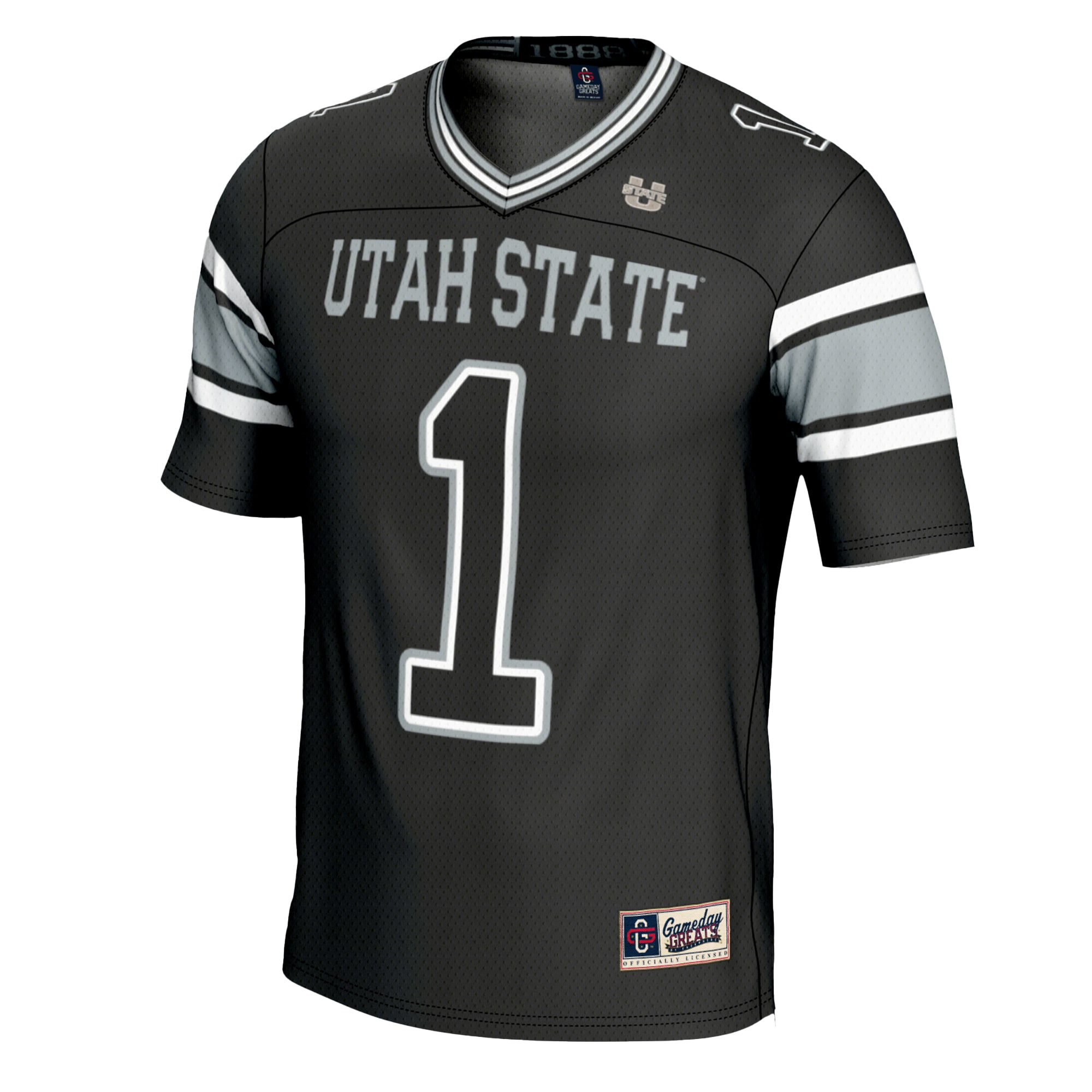 #1 Utah State Aggies GameDay Greats Youth Football Jersey - Black
