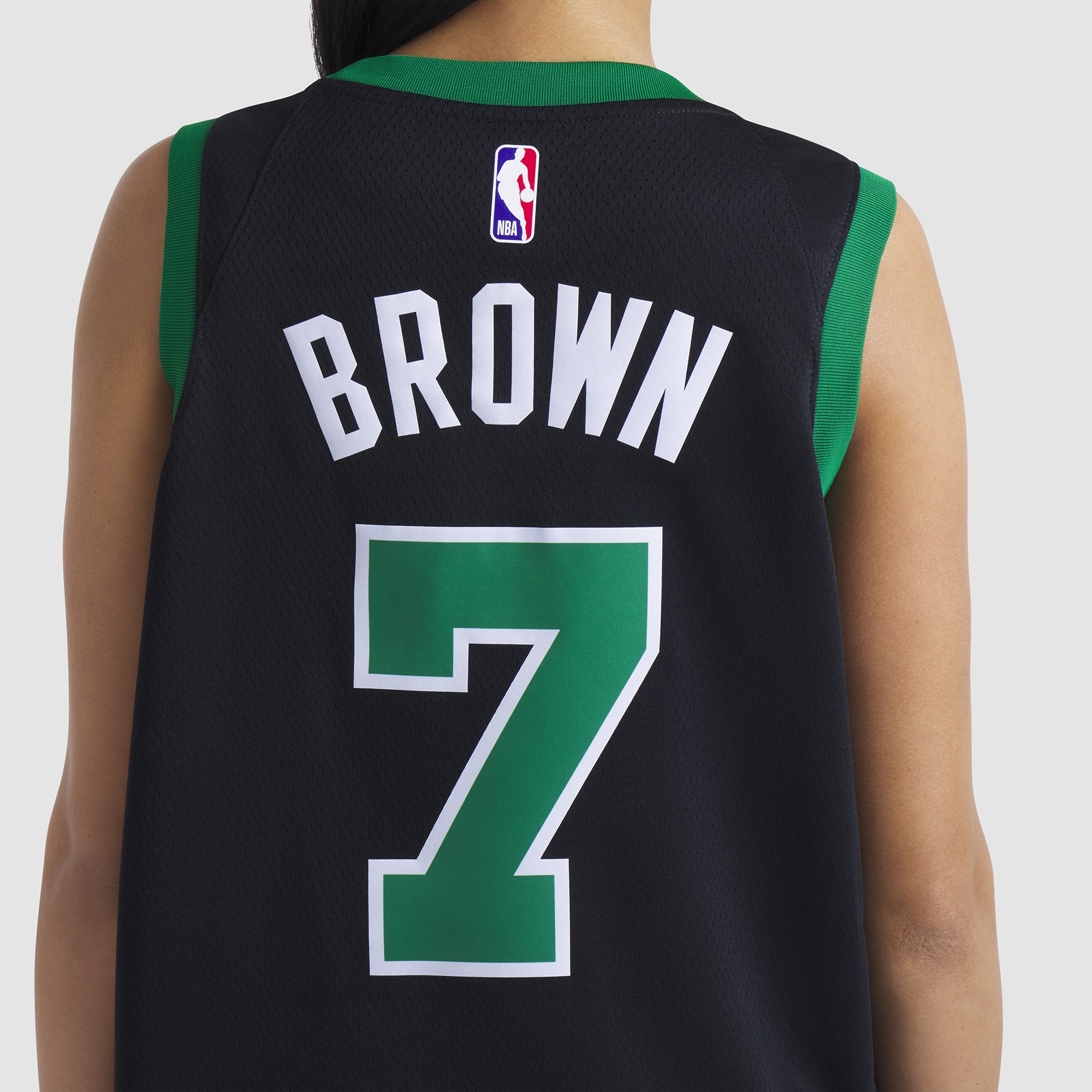 [LK] Jaylen Brown #7 Boston Celtics Unisex Swingman Jersey - Statement Edition - Black