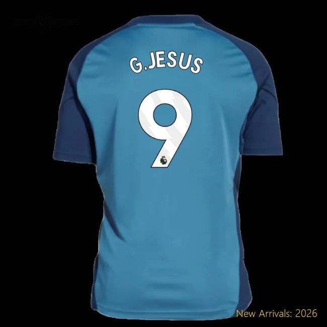 2025-2026 Arsenal Training Shirt (Blanch Blue) - Kids (G.Jesus 9)