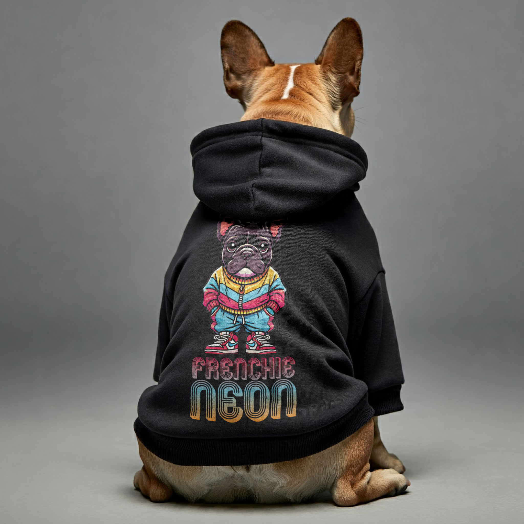 Frenchie Neon - Everyday Personalized French Bulldog Hoodies With Funny Quotes – Stylish, Cozy, And Premium 100% Cotton Casual Wear