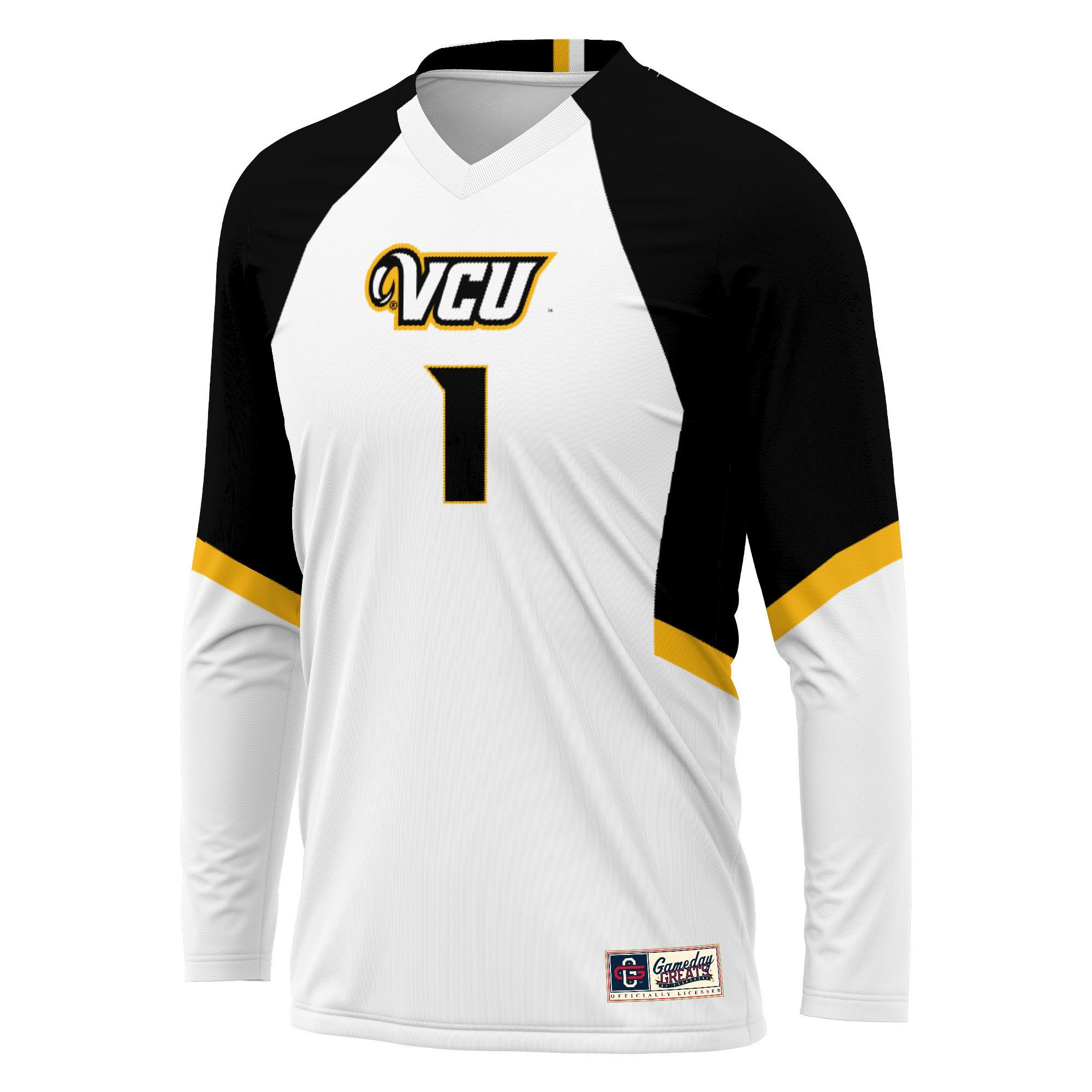 [DDG] VCU Rams GameDay Greats Youth Women's Volleyball Lightweight Fashion Jersey - White