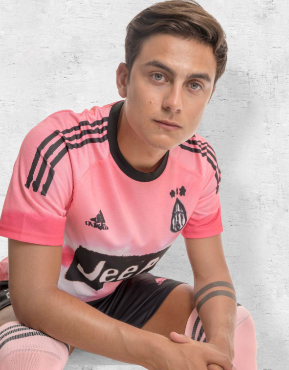 20-21 JUVENTUS HUMAN RACE PINK SOCCER JERSEY SHIRT - Official Replica