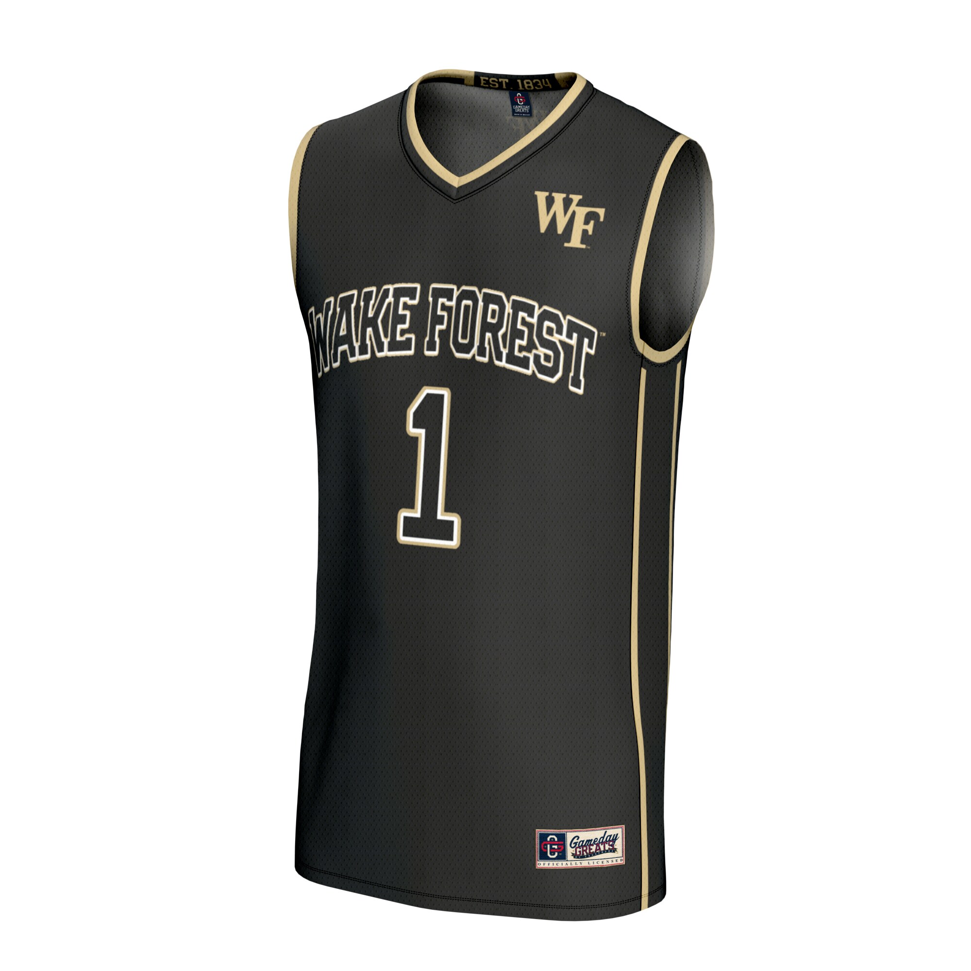 [DDG] Wake Forest Demon Deacons GameDay Greats Youth Lightweight Basketball Fashion Jersey - Black