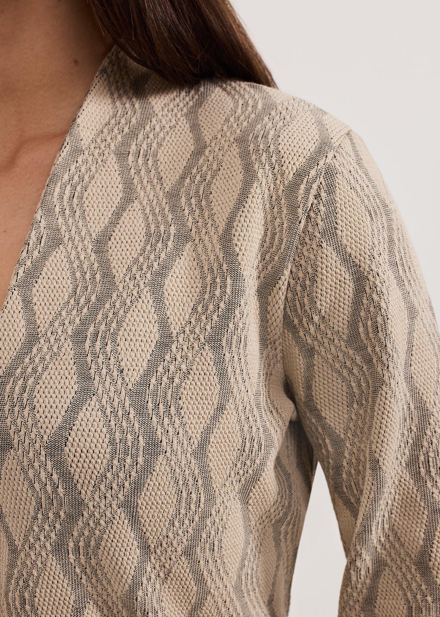Rena V Neck Textured Top
