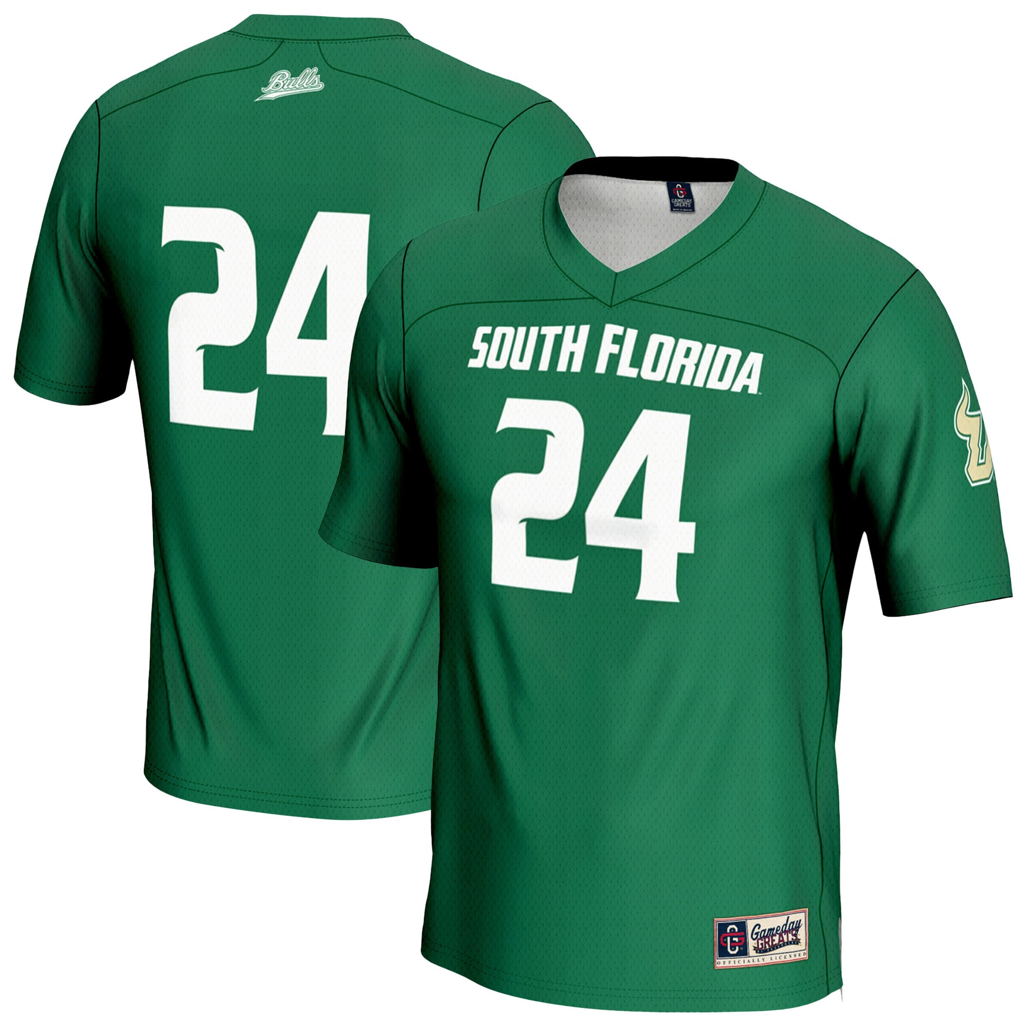 #24 South Florida Bulls GameDay Greats Youth Lightweight Lacrosse Jersey - Green