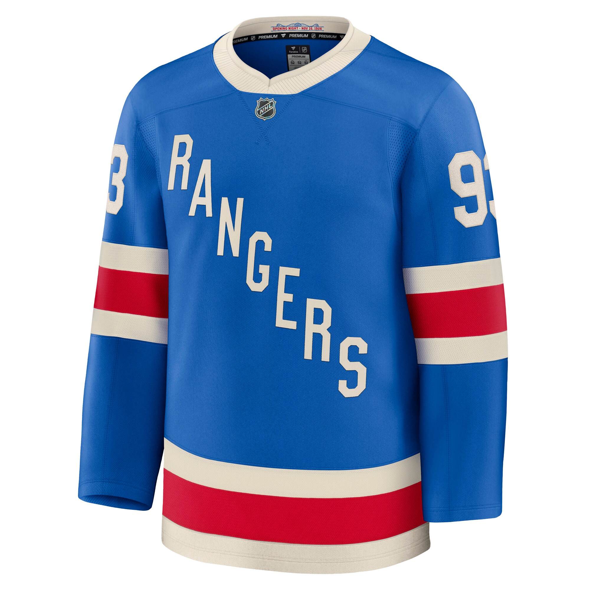 [LK] Mika Zibanejad New York Rangers Centennial Premium Jersey - Blue
