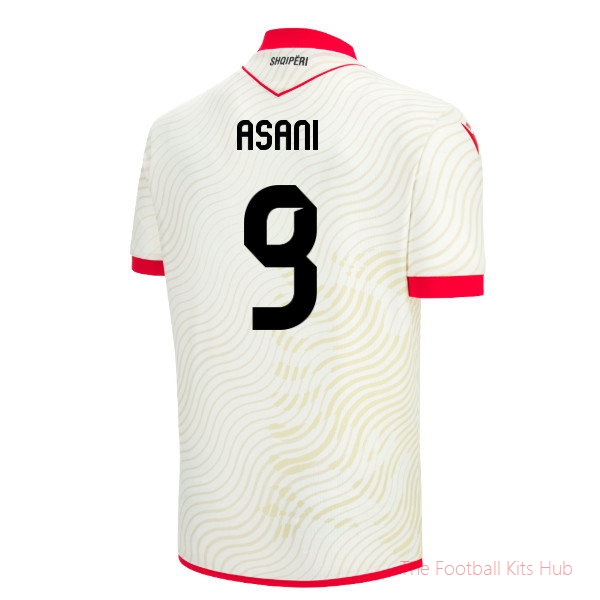 Albania 2026-2027 Away Shirt Asani #9 International Football Kit