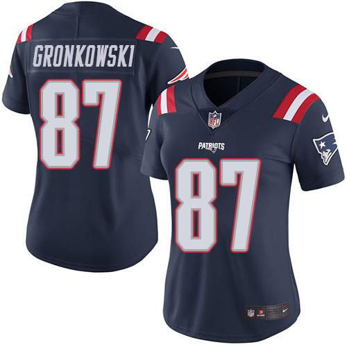 Authentic NFL NE Patriots #87 Rob Gronkowski Navy Limited Jersey