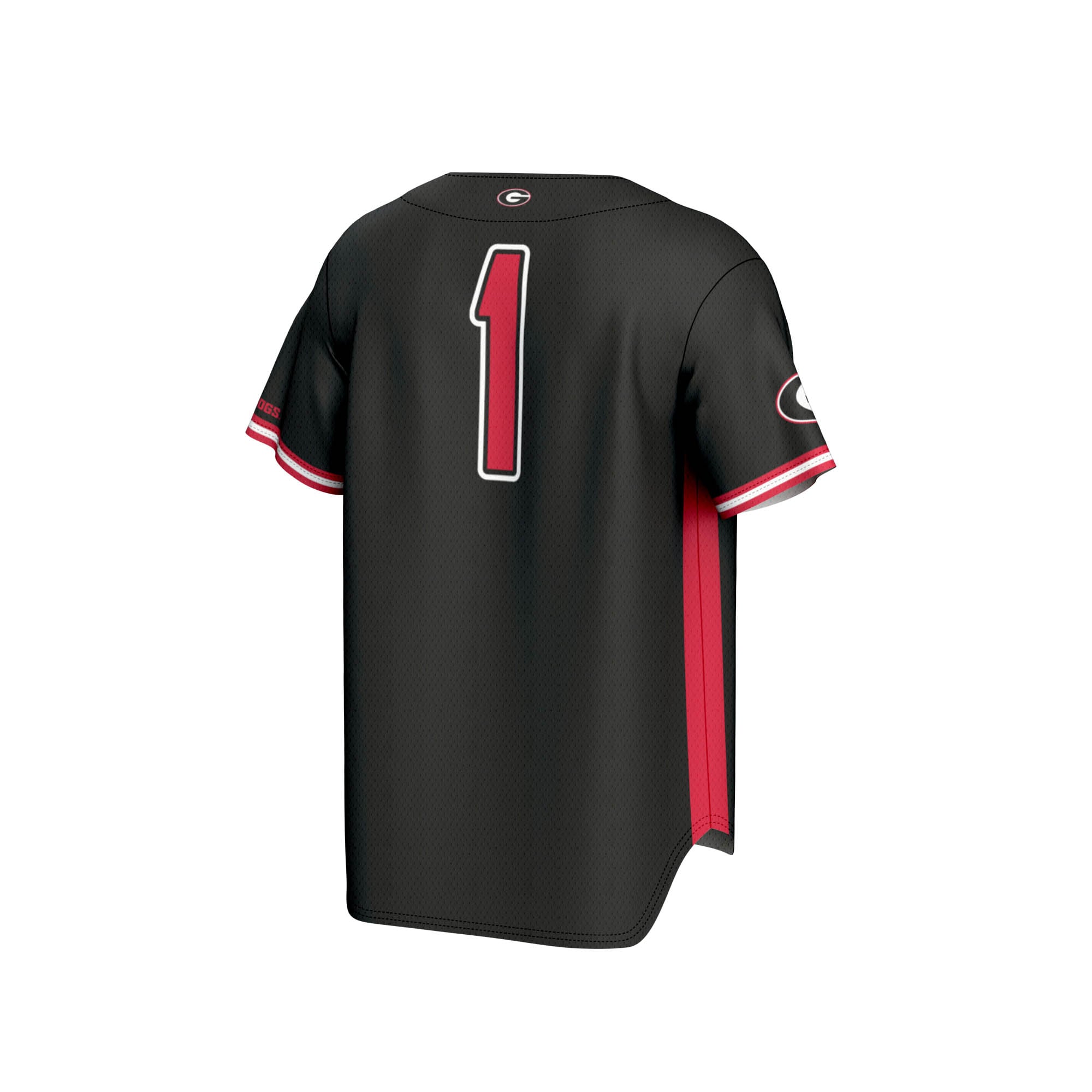 #1 Georgia Bulldogs GameDay Greats Youth Lightweight Baseball Jersey - Black