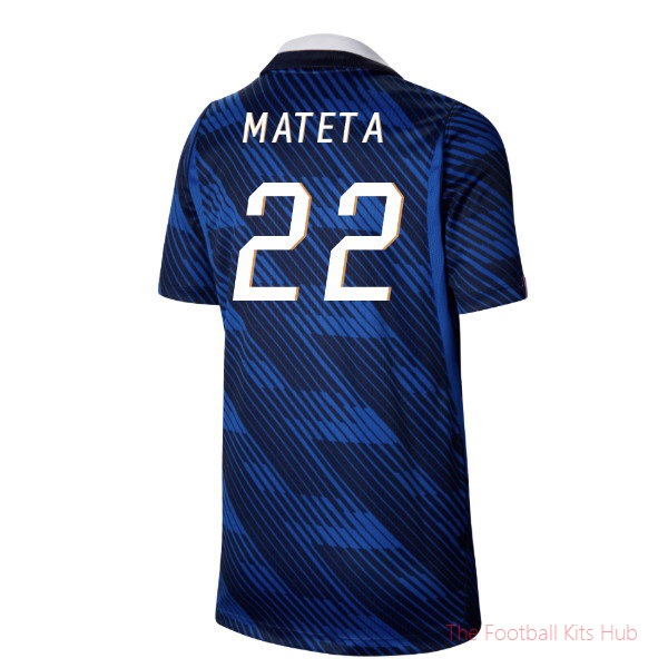 2026-2027 France Home Shirt (Kids) (Mateta 22)
