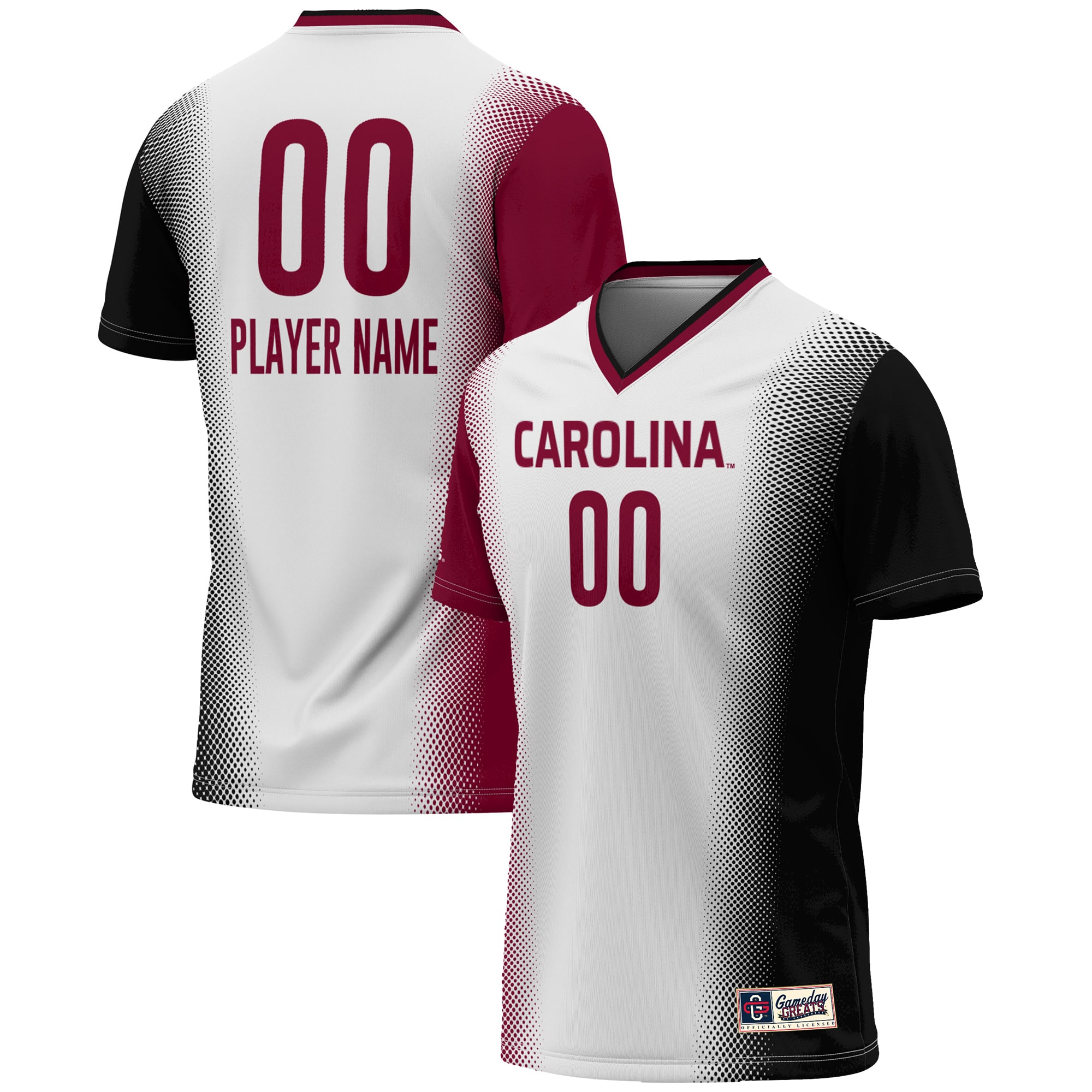 [LK] South Carolina Gamecocks GameDay Greats Unisex NIL Pick-A-Player Lightweight Women's Soccer Jersey - White