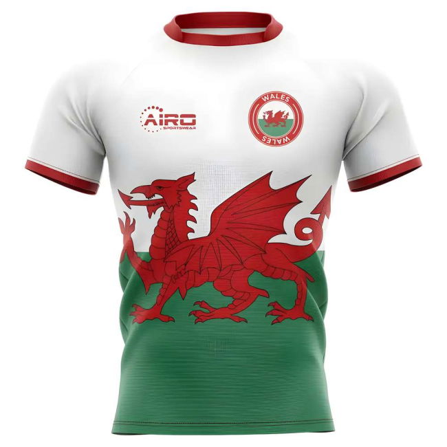 High 2025-2026 Wales Flag Concept Rugby Shirt Football Official