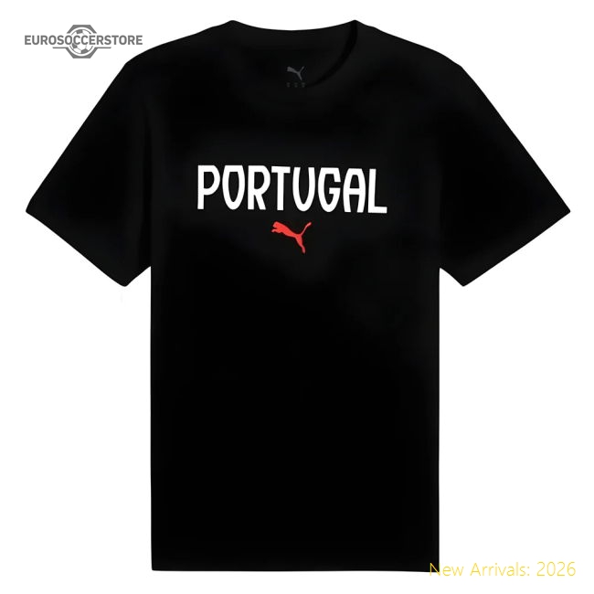 Authentic 2025-2026 Portugal Ftblnrgy Tee (black
