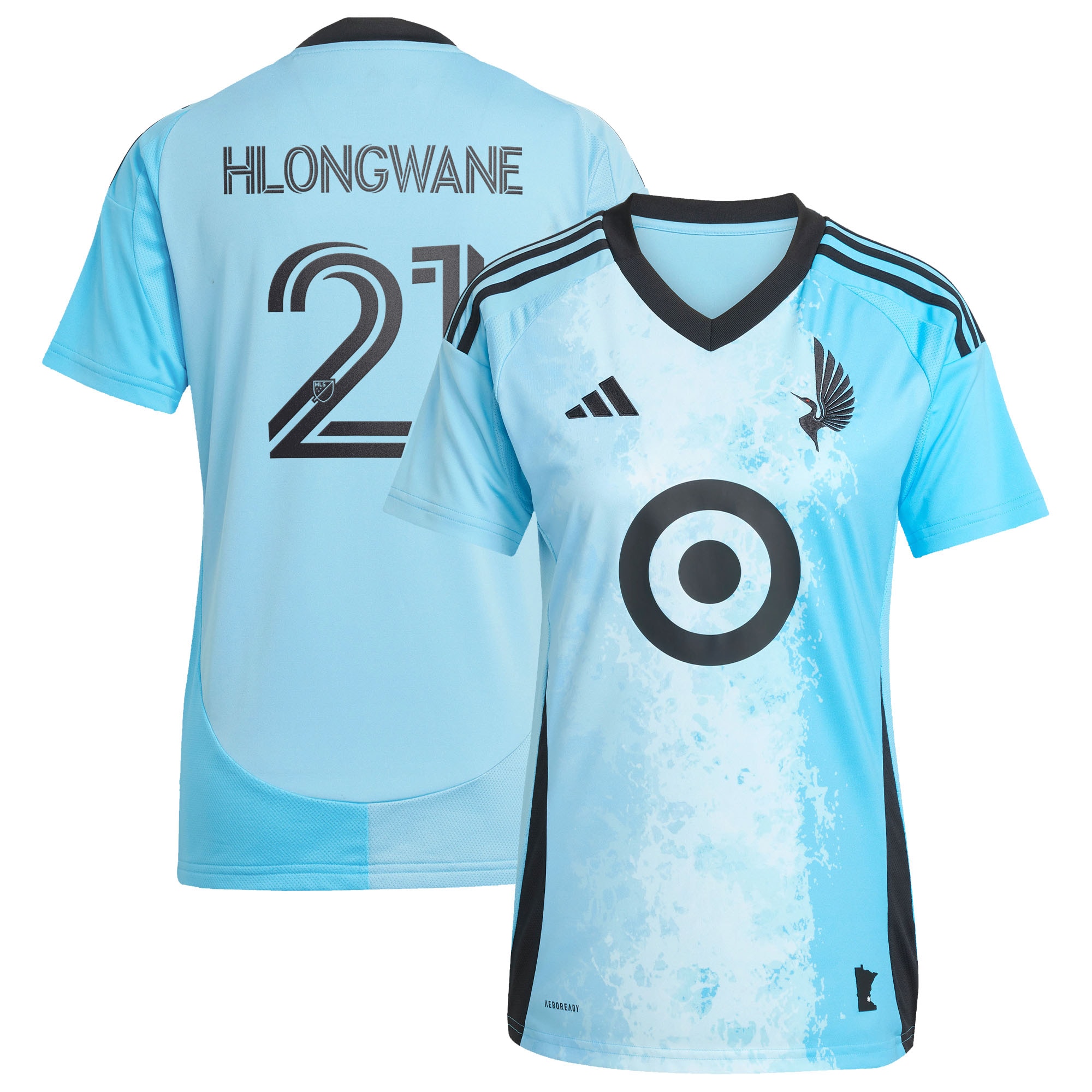[SJH] Bongokuhle Hlongwane Minnesota United FC Women's 2025 CONVERGENCE Replica Jersey - Blue