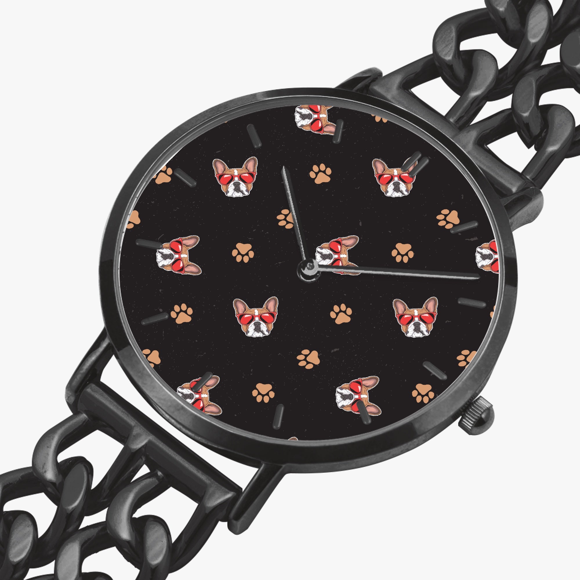 Sophie - Chic Hollow Strap Watch for Frenchie Lovers