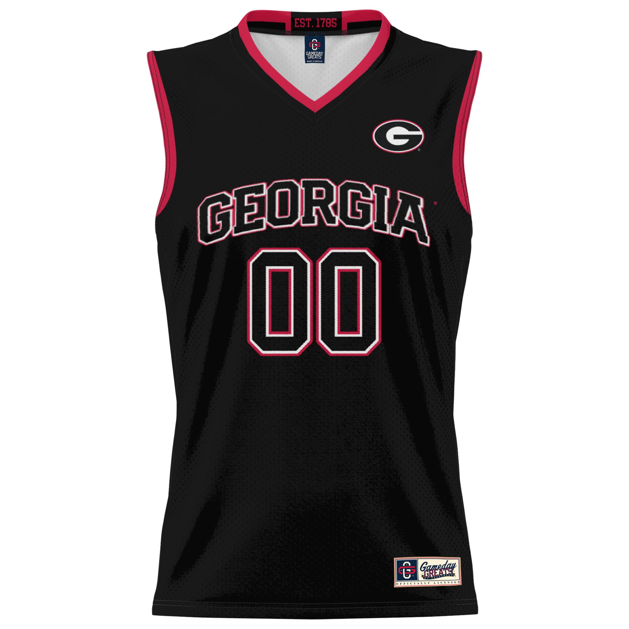Georgia Bulldogs GameDay Greats Unisex NIL Pick-A-Player Lightweight Women's Basketball Jersey - Black