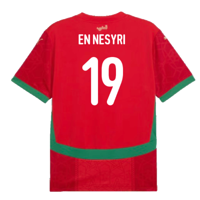 2024-2025 Atlas Lions First Jersey (en Nesyri 19) - World Cup Edition