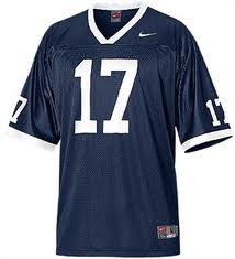 Men's None Blue 2024 durabl Navy Blue #17 game day Jersey match worn
