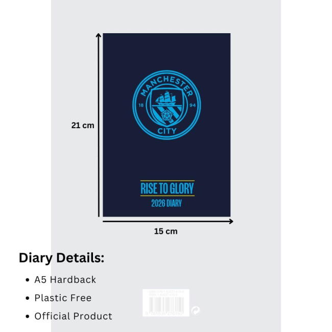 Manchester City FC A5 Diary 2026 (Match Day)