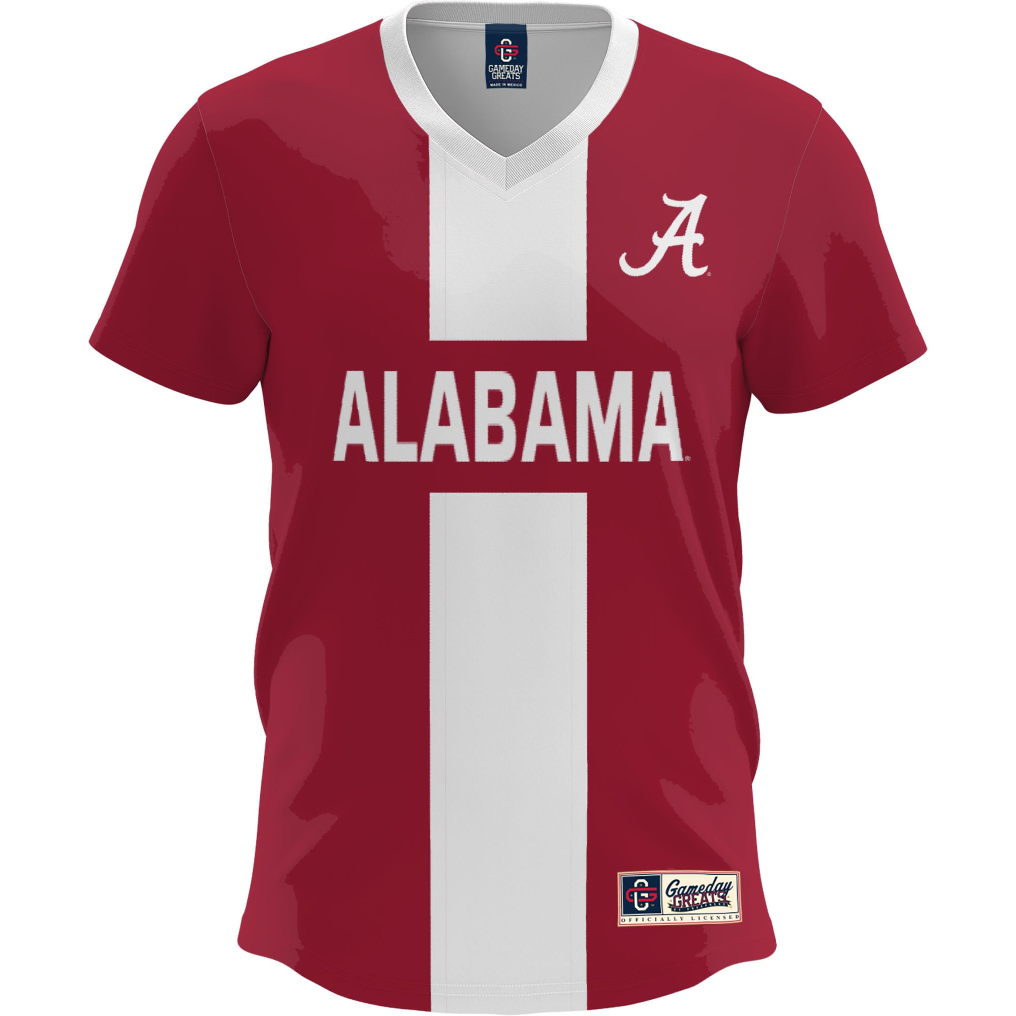 [DDG] Alabama Crimson Tide GameDay Greats Youth Lightweight Soccer Fashion Jersey - Crimson