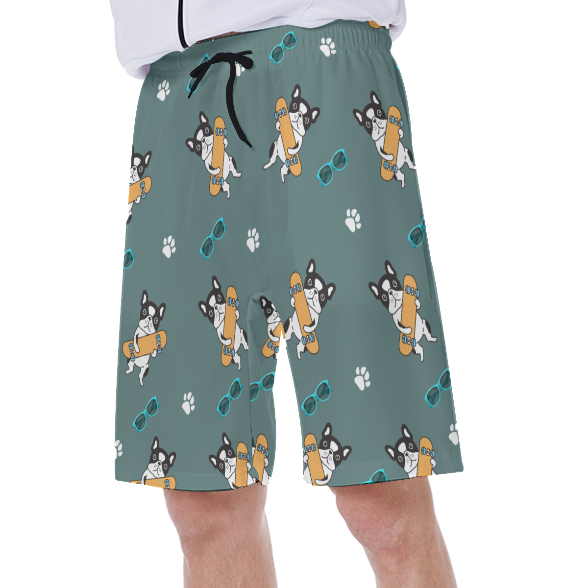Frenchie-Fan Pet-Lover Walter - Men's Beach Shorts for Fashion Lovers