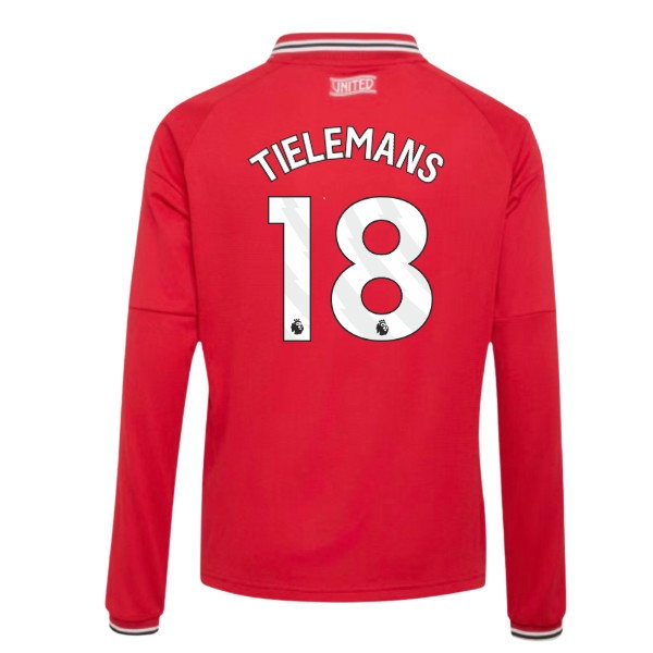 [DDJ] 2026-2027 Man Utd Long Sleeve Home Shirt (Kids) (Tielemans 18)