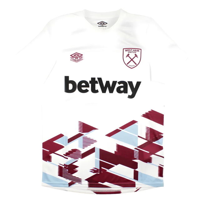 West Ham Genuine 2023-2024 West Ham Warm Up Jersey (White) (BOWEN 20)