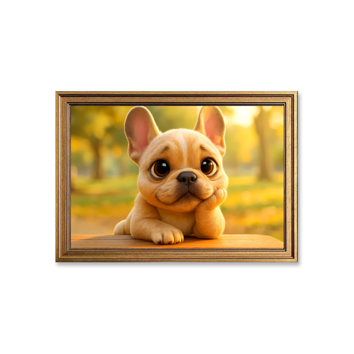 Luna - Bulldog Inspired Framed Poster • Wall Decoration Indoor Comfort