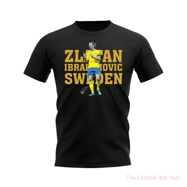 Zlatan Ibrahimovic Sweden Player Tee (Black)