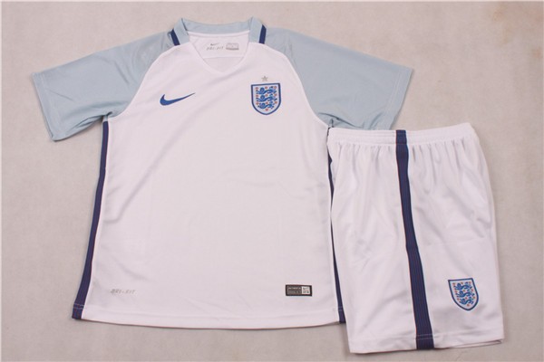 Lightweight Kids England Euro 2016 Home Soccer KitShirtShorts