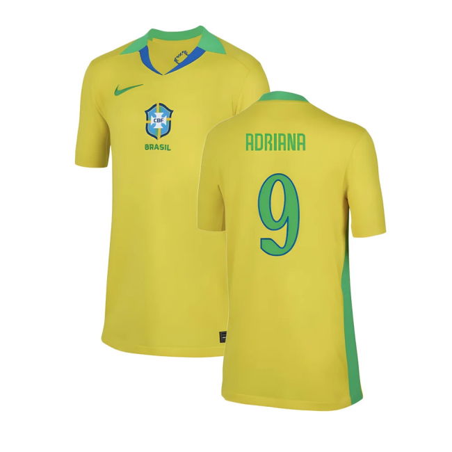 2025-2026 Brazil Womens Team Home Shirt (Kids) (Adriana 9)