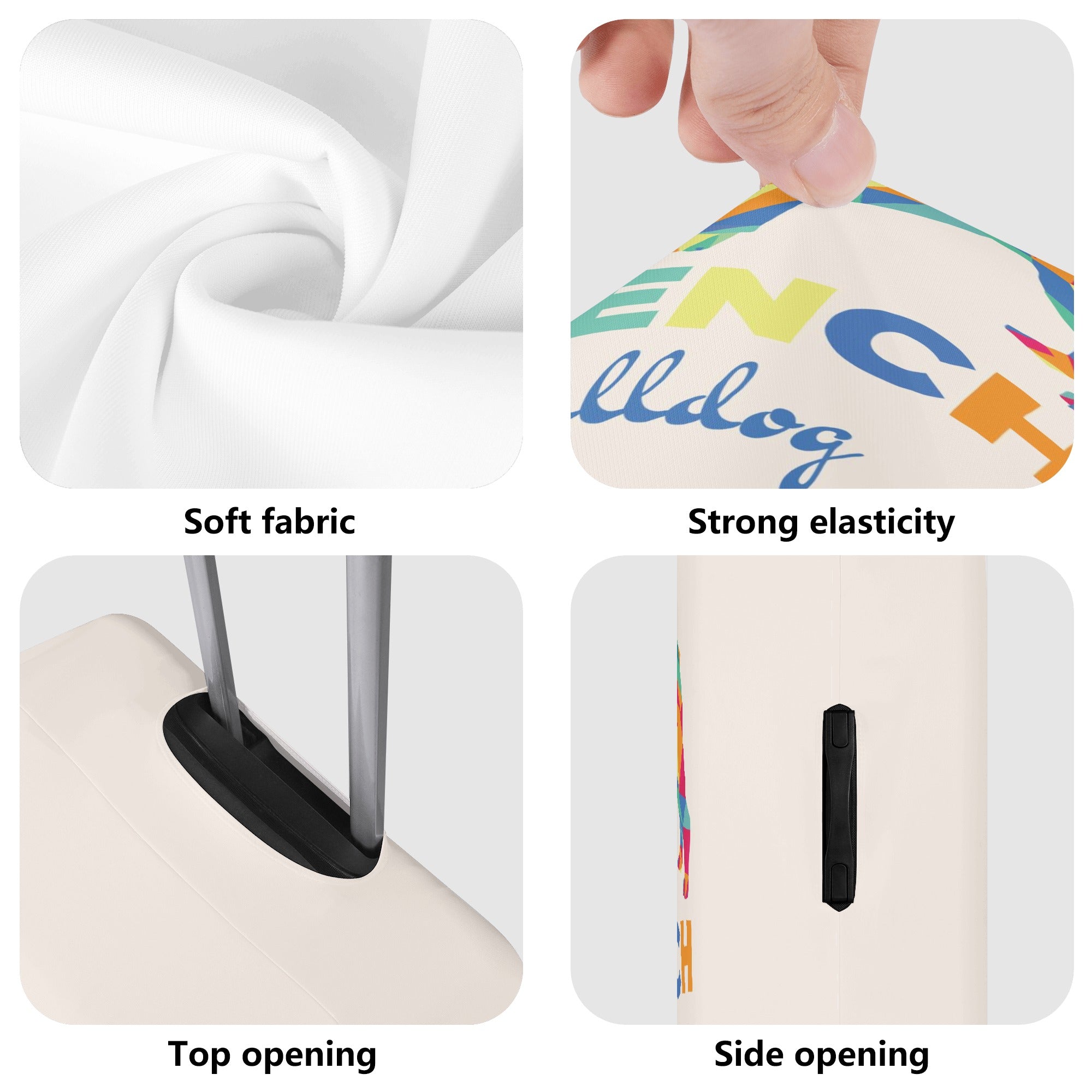 French Bulldog Fezco Luggage Cover Cute Frenchie Essential