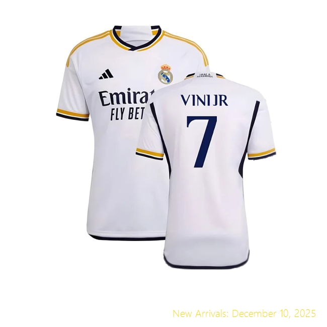 2023-2024 Real Madrid RM Authentic Home Shirt (Vini Jr. 7) - Sale