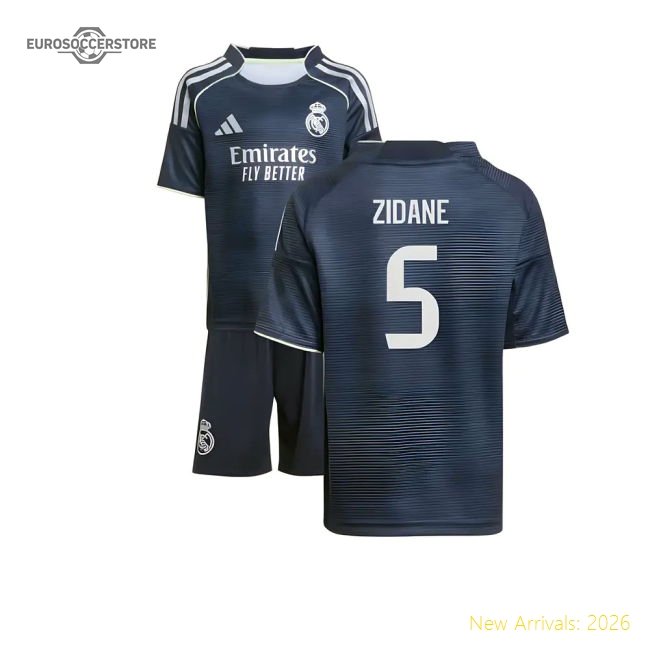 Outstanding 2025-2026 Real Madrid Away Mini Kit (zidane 5)