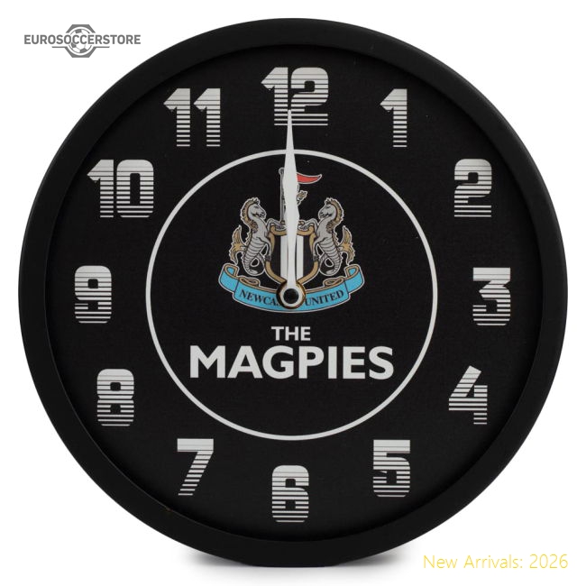Newcastle United Fc Led Magpies Wall Clock - Authentic Design
