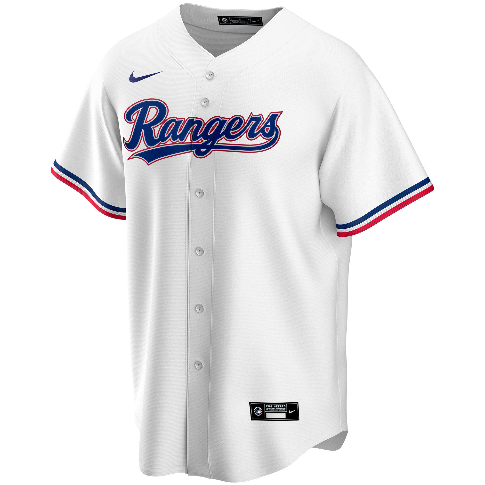 [LK] Texas Rangers Home Replica Custom Jersey - White
