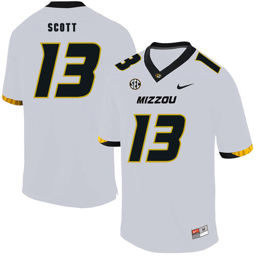 Men's None White 2024 embroidered Kam Scott #13 premium Jersey