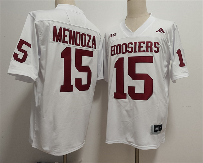 Men's None Fernando Mendoza #15 embroidered White 2024 stitched Jersey