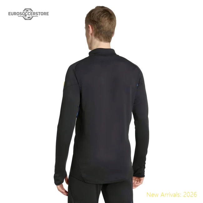 2025-2026 Man Utd Eu Training Top (Black) Supporter Version