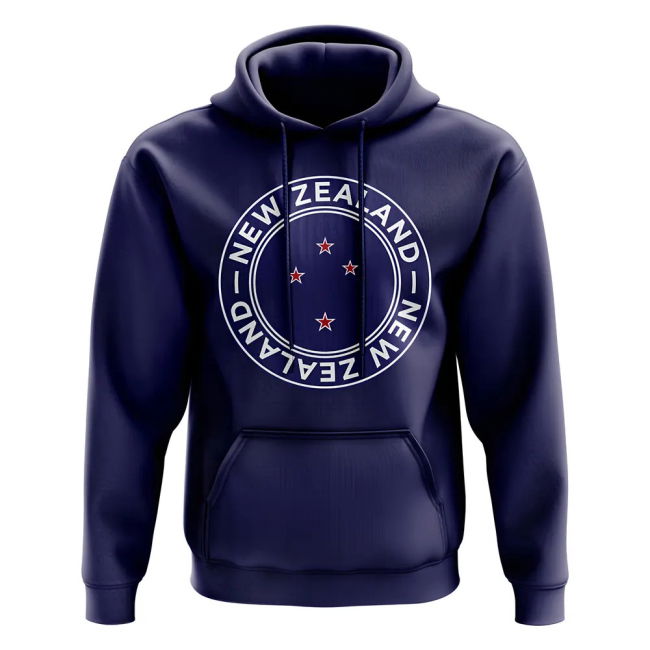 Player New Zealand Football Badge Hoodie (Navy) Official