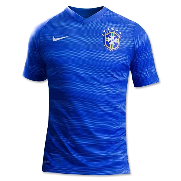 Genuine Quick Dry 2014 World Cup Brazil Away Blue Jersey Shirt