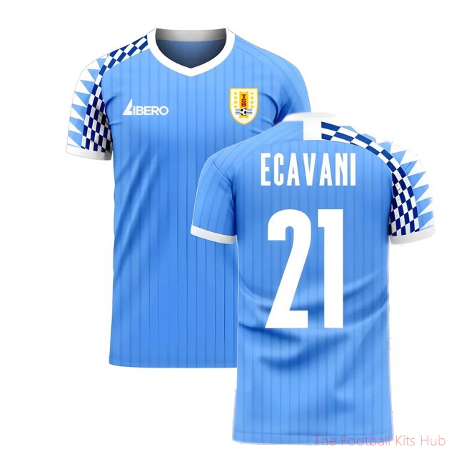 Uruguay 2025-2026 Home Concept Football Kit (Libero) (E CAVANI 21)