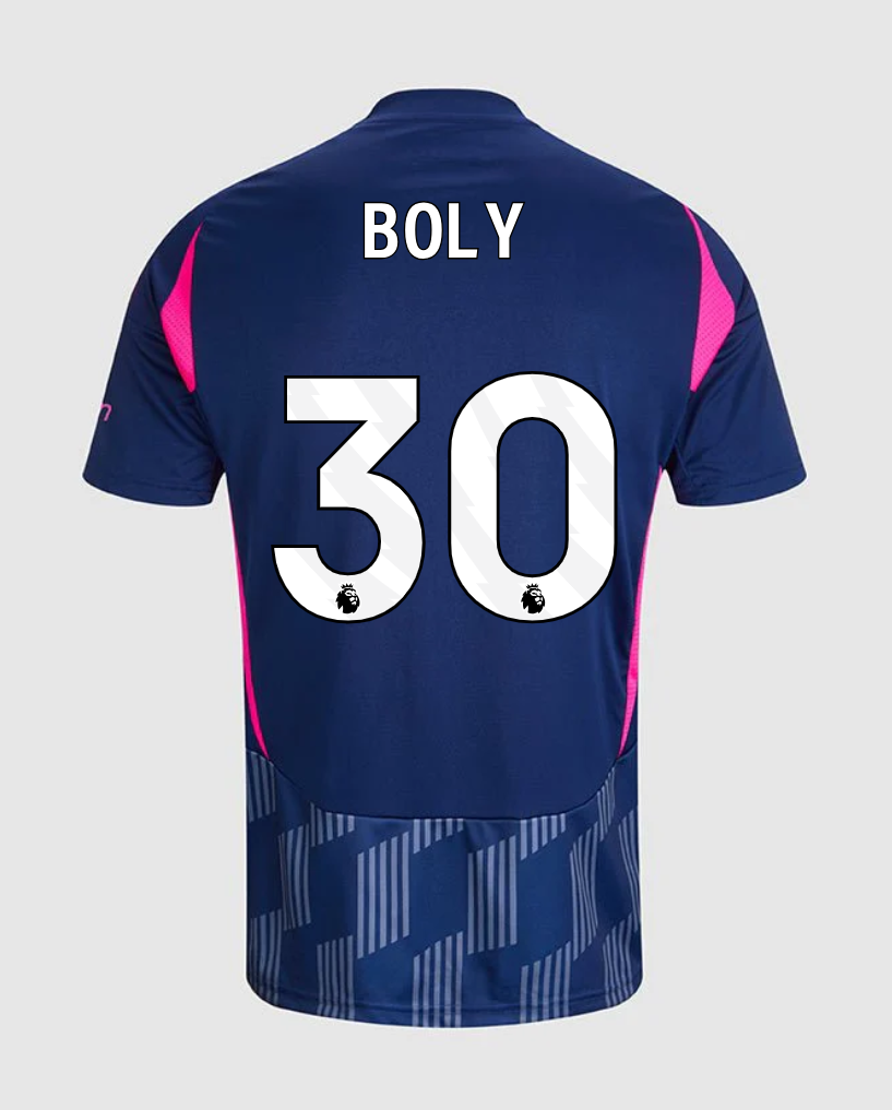 Nottingham Forest Boly 30 Away Version Football Jersey for the 24-25 Season