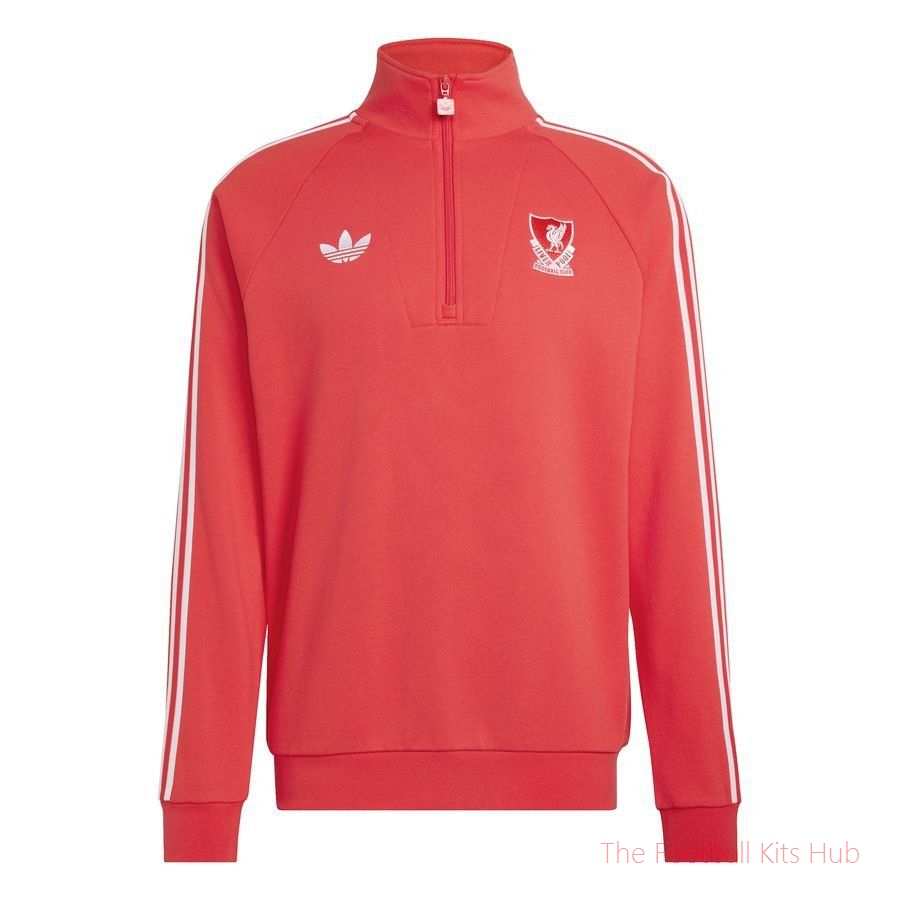 Liverpool Track Top OG Half Zip - Pure Ruby