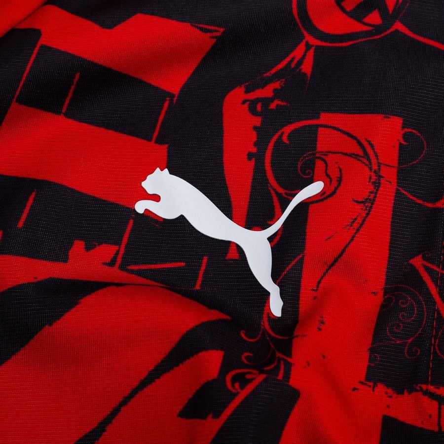 Milan Training Shirt 1/4 Zip Pre Match - For All Time Red/PUMA Black