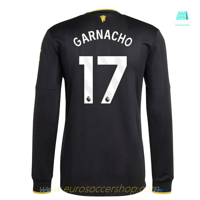 2025-2026 Man Utd Authentic Long Sleeve Third Shirt (Garnacho 17)